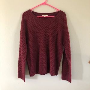 CozyCasual Maroon Sweater